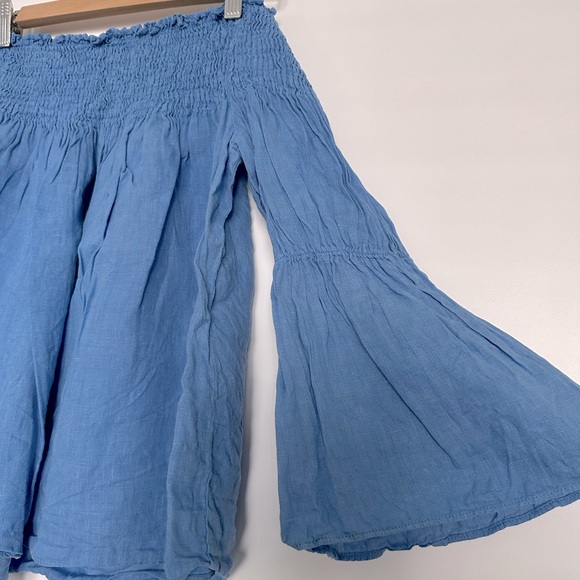 Blue Zara Off-the-shoulder Top - Picture 3 of 4